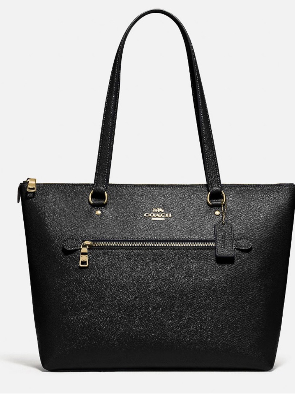 Coach Large Crossgrain Leather Tote - Black F79608